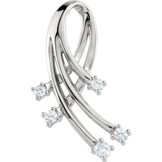 Slide Necklace Multi Diamonds 