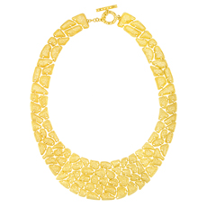 14kt Yellow Gold Cobblestone Cleopatra Necklace