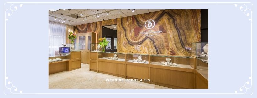 Wedding Bands & Co. show room. Chicago jewelers row