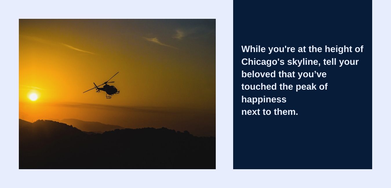 Wedding Bands & Co, Chicago jewelers, diamond ring, propose in chicago, helicopter ride