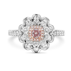 Pink Diamonds Halo Setting 