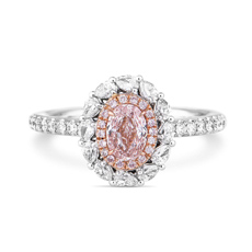 Pink Diamonds Halo Diamond Setting 