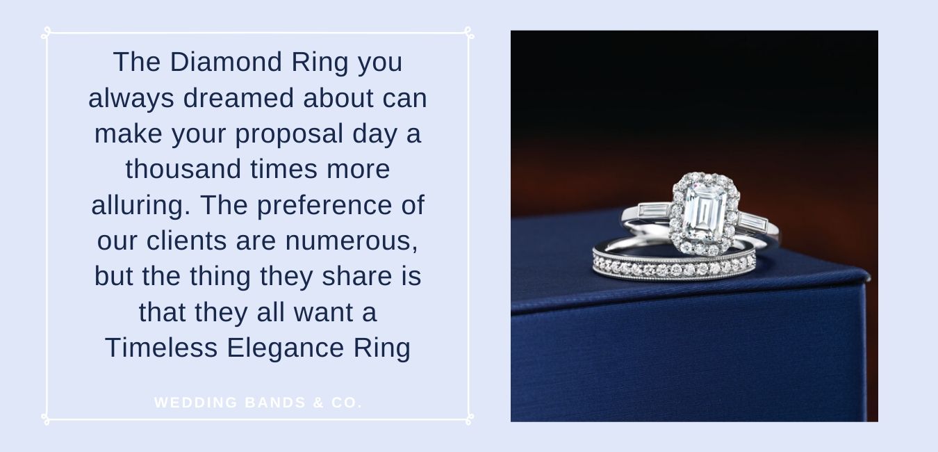 engagement rings from Wedding Bands & Co. jewelers row chicago- wedding bands chicago- diamond district chicago-discount diamonds -how to make my diamond look bigger-diamond ring-engagement ring