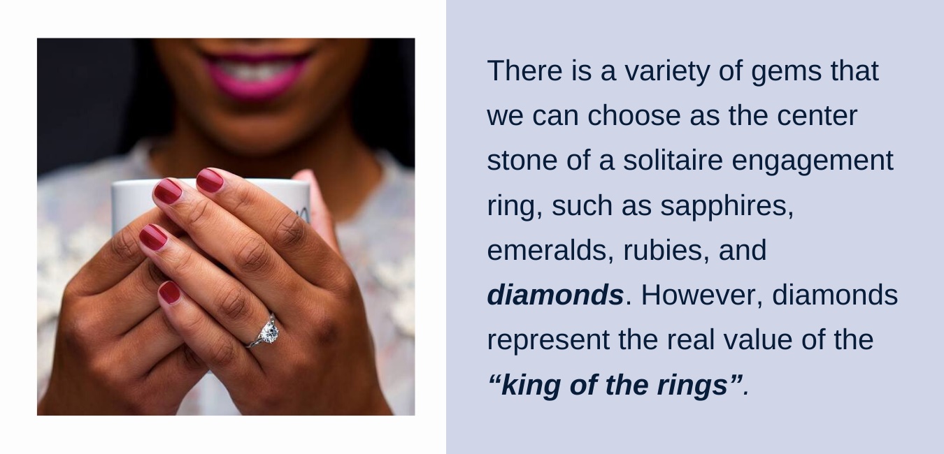 Solitaire diamond ring