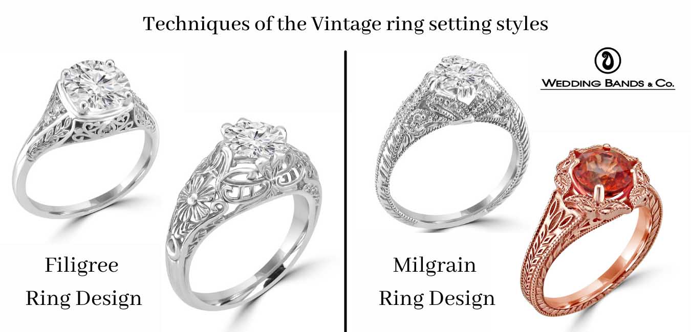 Techniques of the Vintage ring setting styles