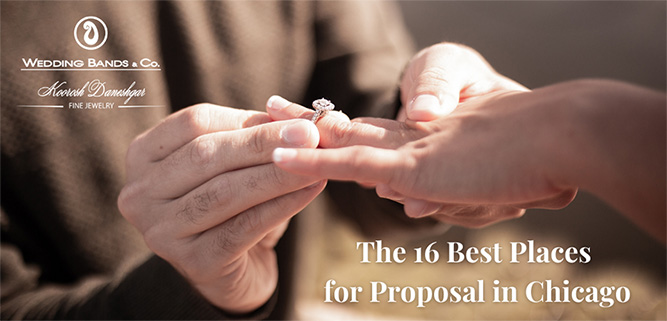 best places to propose in Chicago, wedding Bands & Co, Chicago jewelers row, engagement ring Chicago, Diamond ring, propose in Chicago