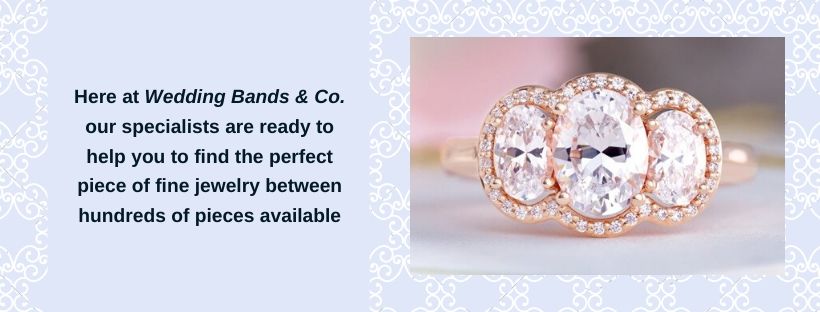 engagement rings at Wedding Bands & Co. Chicago jewelers row