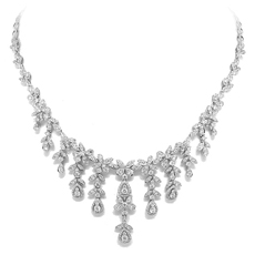 Diamond Bib Necklace 